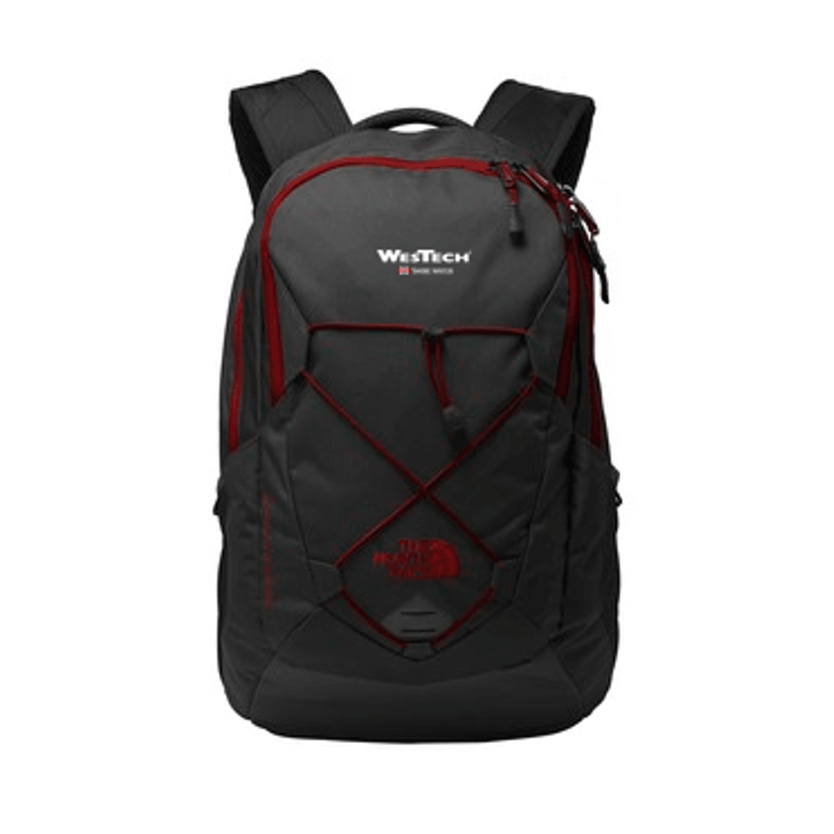 TNF Dark Grey Heather/ Cardinal Red - WesTech Swire DTF_darks