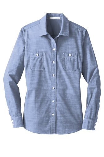 Port Authoirty Ladies Slub Chambray Shirt