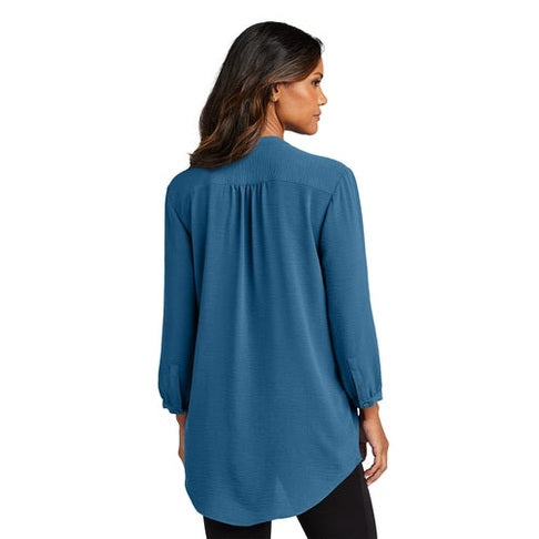 Port Authority Ladies 3/4-Sleeve Textured Crepe Tunic