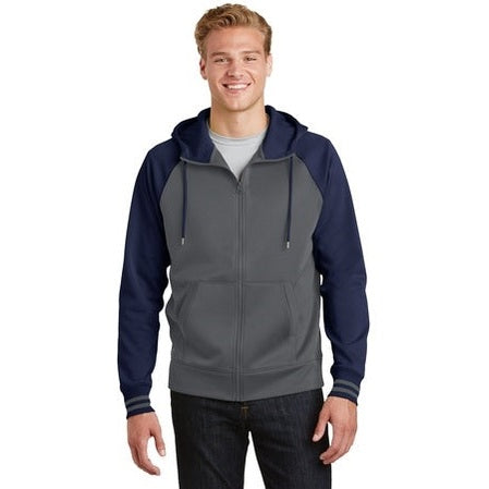 Sport-Tek Men's Varsity Fleece Full-Zip Hooded Jacket