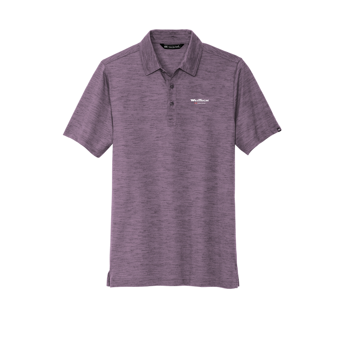 TravisMathew Auckland Slub Polo - Purple/ Sage