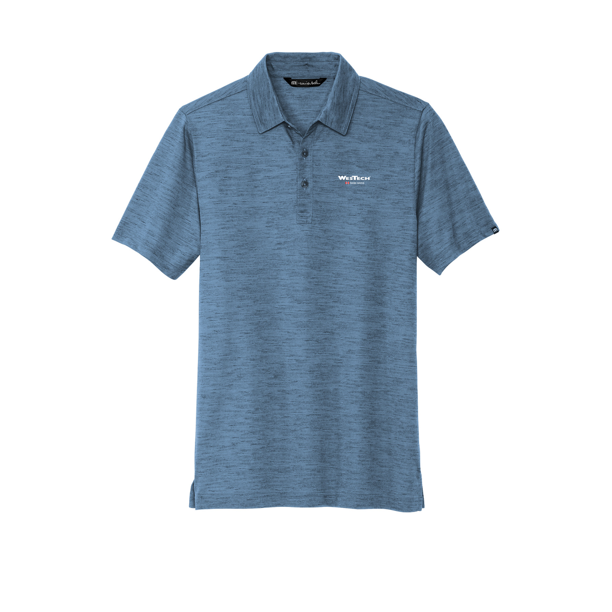 TravisMathew Auckland Slub Polo - Riviera/ Bl