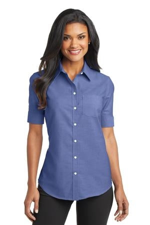 Port Authority Ladies S/S SuperPro Oxford Shirt