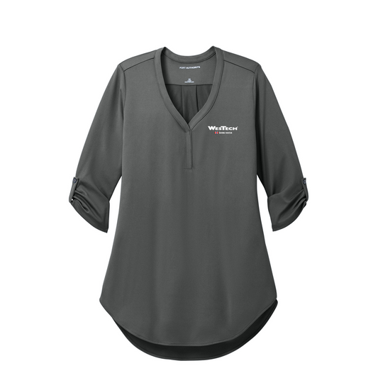 Port Authority Women's City Stretch 3/4-Sleeve Tunic LK6840 - Graphite