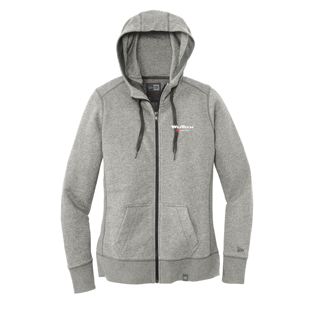 New Era Women's French Terry Full-Zip Hoodie. LNEA502 - Light Graph Tw