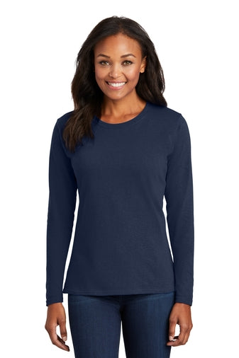 Port & Company Ladies L/S Cotton Tee