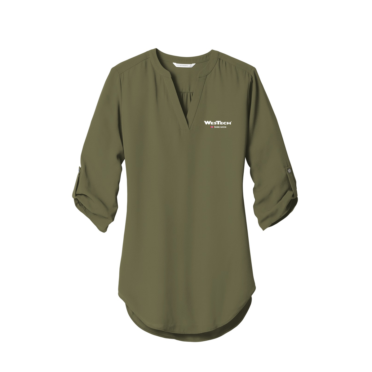 Port Authority Women's 3/4-Sleeve Tunic Blouse. LW701 - Deep Olive