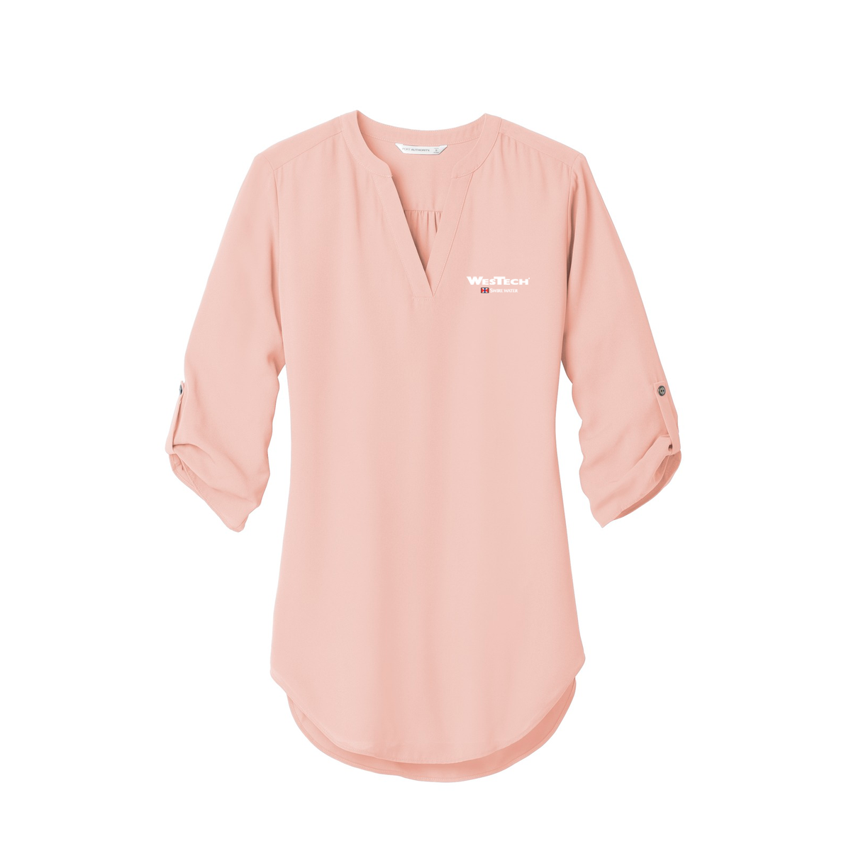 Port Authority Women's 3/4-Sleeve Tunic Blouse. LW701 - Rose Quartz