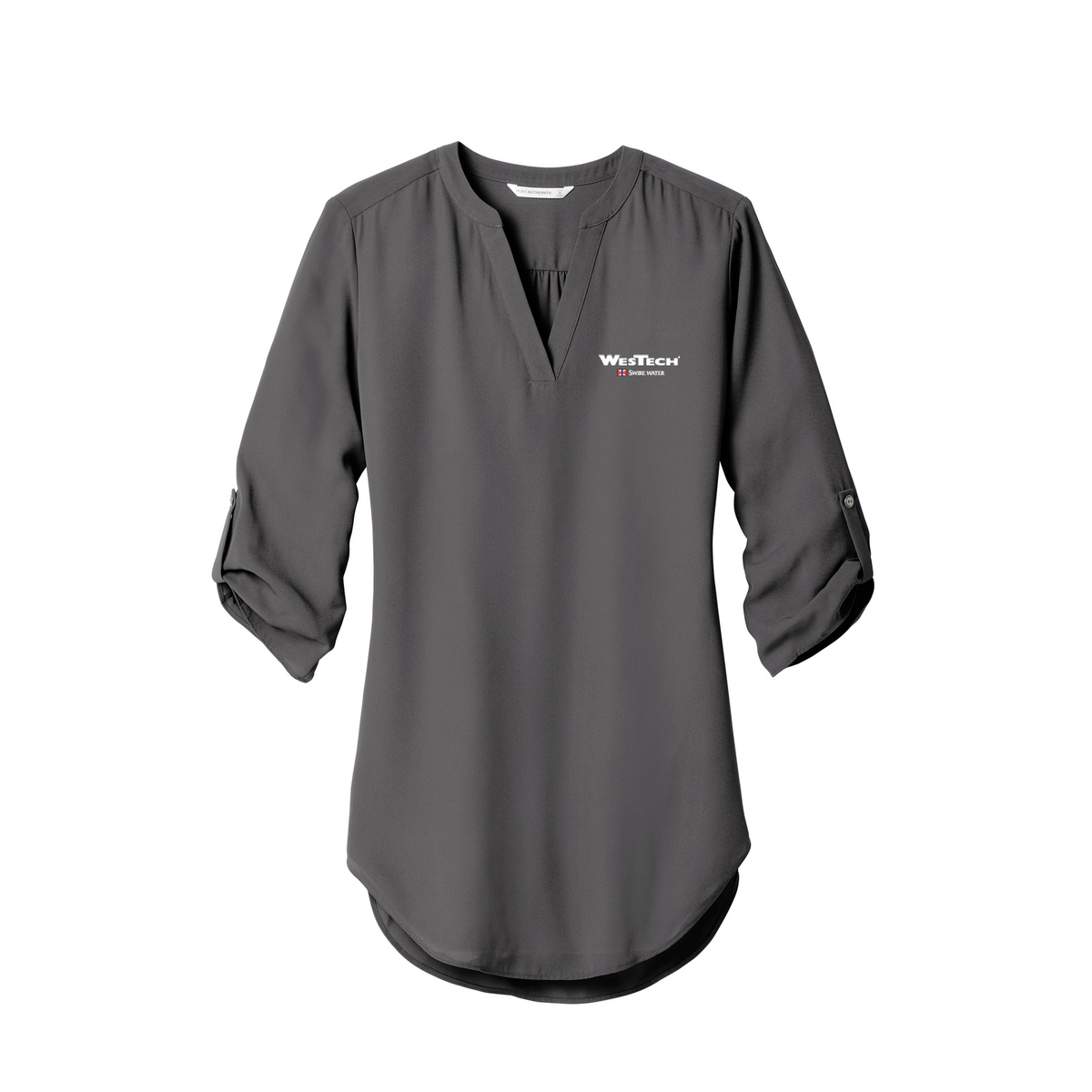 Port Authority Women's 3/4-Sleeve Tunic Blouse. LW701 - Sterling Grey