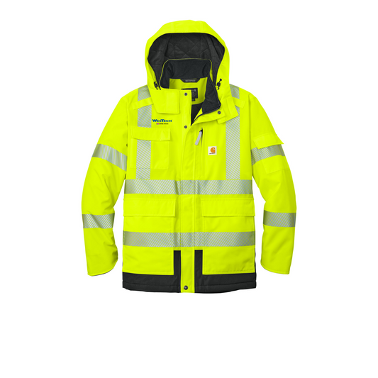 Carhartt® ANSI 107 Class 3 Waterproof Heavyweight Insulated Jacket - Brite/ Lime