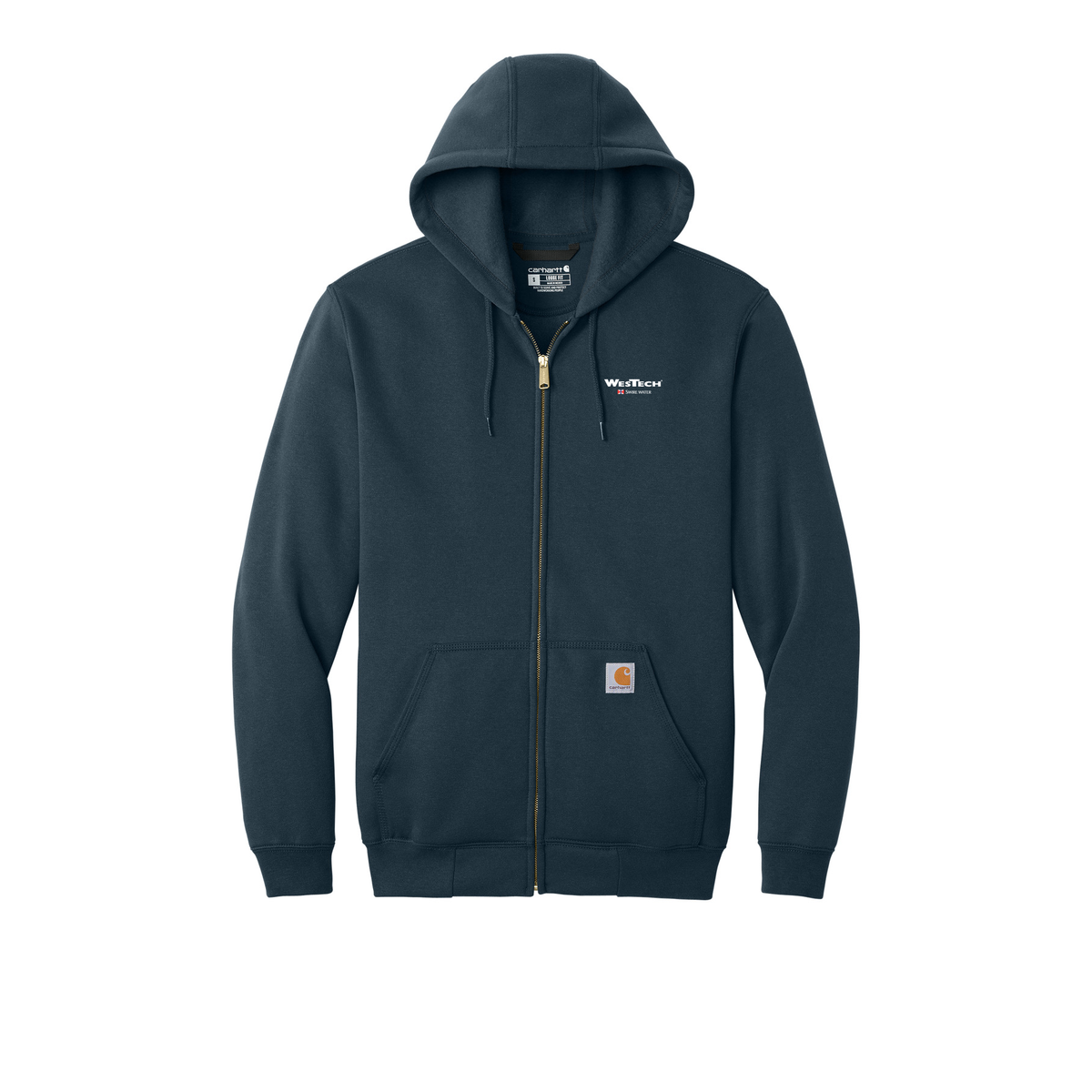 Carhartt® Midweight Hooded Zip-Front Sweatshirt - New/ Navy