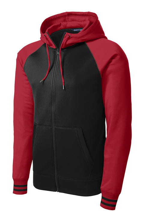Sport-Tek Men's Varsity Fleece Full-Zip Hooded Jacket
