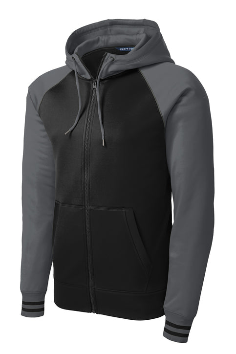 Sport-Tek Men's Varsity Fleece Full-Zip Hooded Jacket