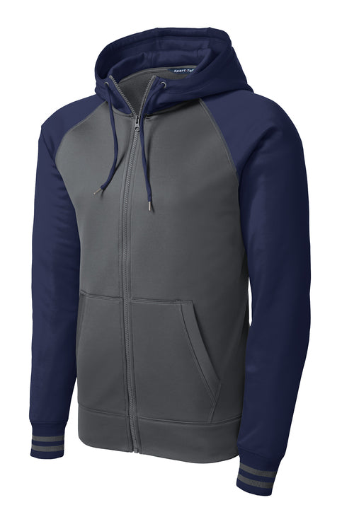 Sport-Tek Men's Varsity Fleece Full-Zip Hooded Jacket