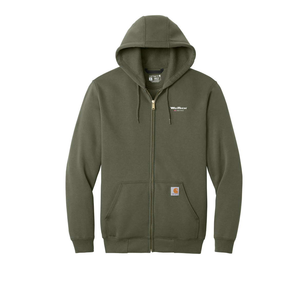 Carhartt® Midweight Hooded Zip-Front Sweatshirt - Moss