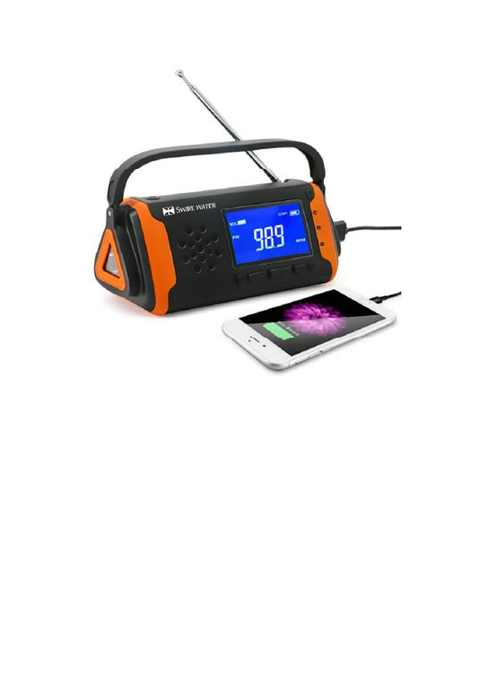 Swire Water 4000mAh Emergency Hand Cranking Wind up Solar Radio